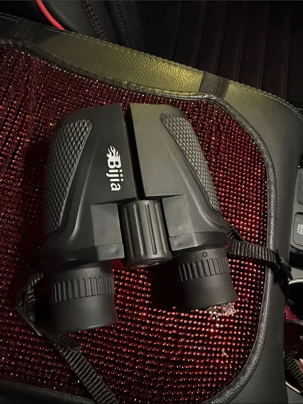 12x25 Black Binoculars - Compact Outdoor Optics